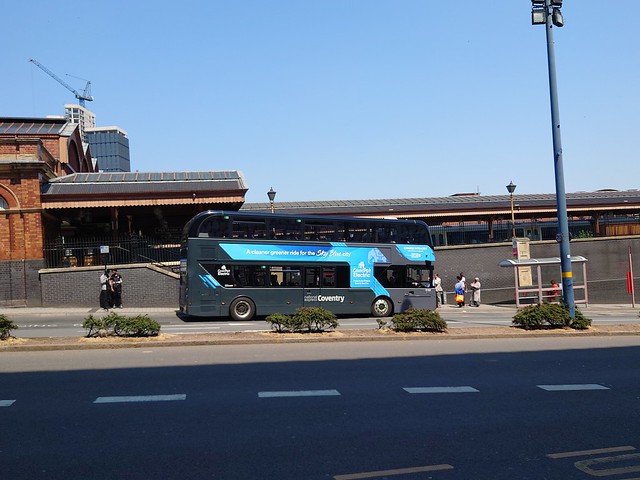 NX Coventry Electric bus on the X1 from Birmingham to Coventry