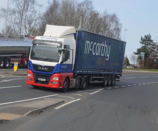 McCarthy Group MW16 RSZ Driving Along the A5 Passing Gledrid Services