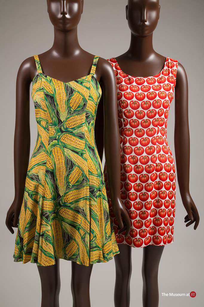 Cynthia Rowley, corn and tomato printed rayon dresses | Flickr