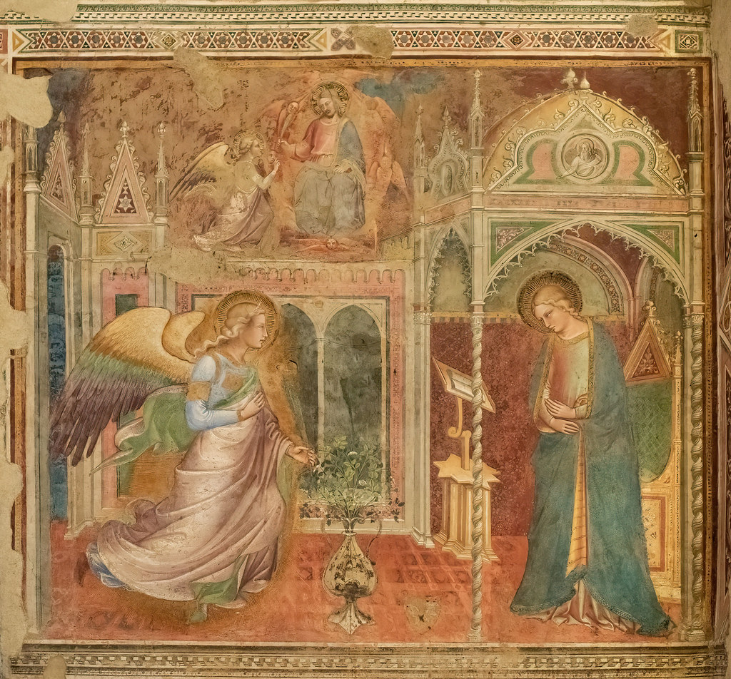 Basilica di San Francesco, Arezzo, Italia -  Spinello Aretino (1332 ca. – 1410) Annunciazione  (Explored)