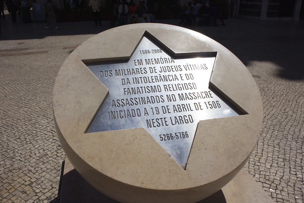 Monumento en memoria de los judios en Lisboa