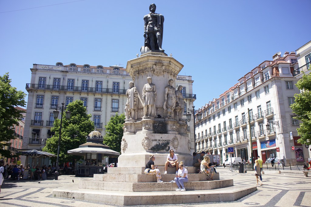 Plaza de Camoes en Lisboa