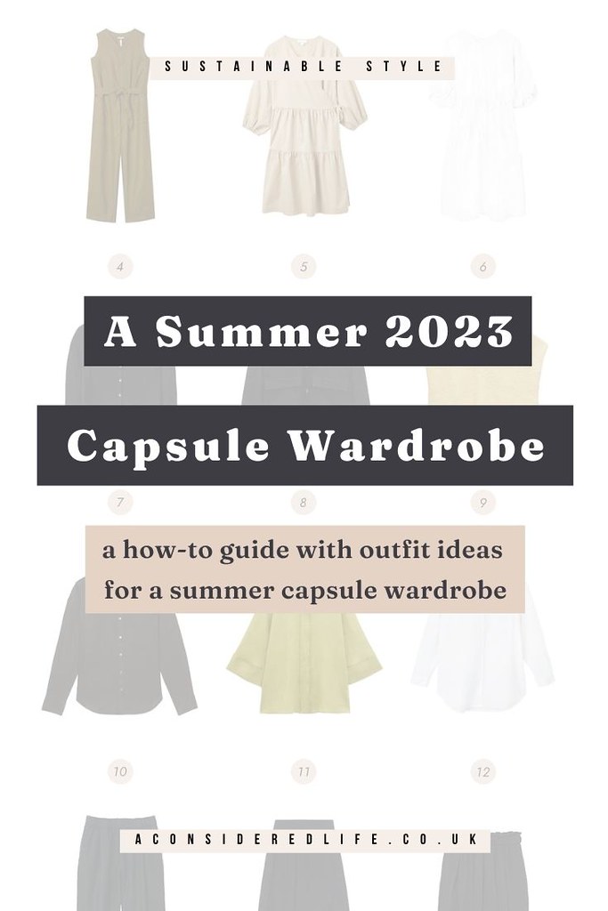 A Sustainable Summer Capsule Wardrobe 2023
