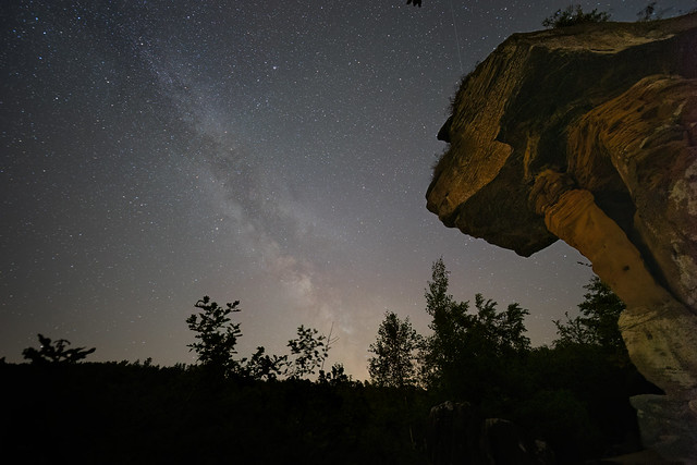 Milkyway over palatinate forest