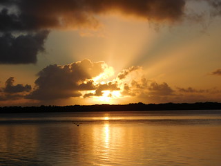 Sunset over bribie island-Explored.