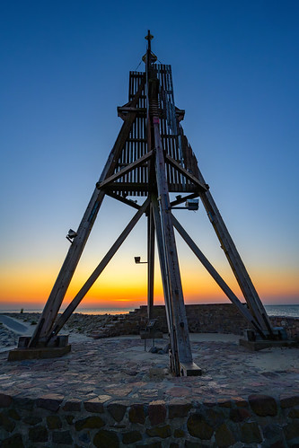 Kugelbake by dusa01, Cuxhafen, Strandkugelbake duhnen cuxhafen meer nordsee northsea strand sunset sonnenuntergang blau