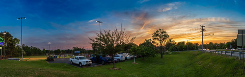 grass plant colorful road tree sky panorama baseballfield sunset ballfield ballpark dusk ellicottcity maryland unitedstates