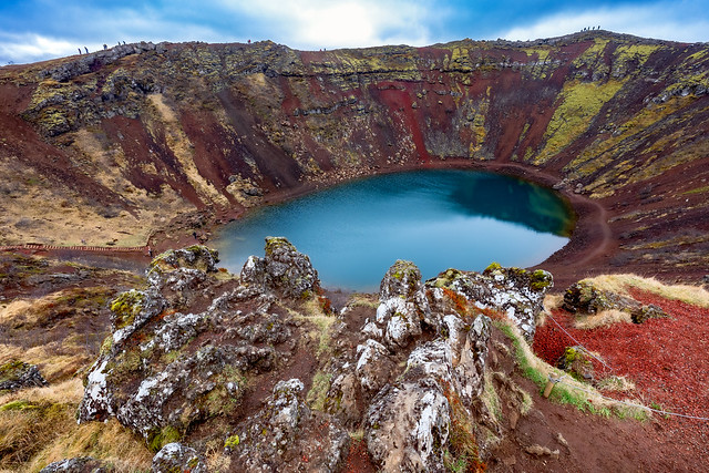 Kerið Crater (Kerid Crater) Lake / Iceland