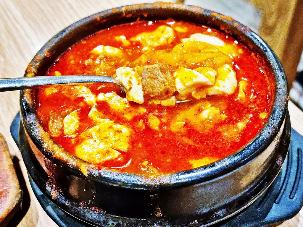Soondubu Jjigae Samgyeopsal / Silken Tofu Stew With Pork