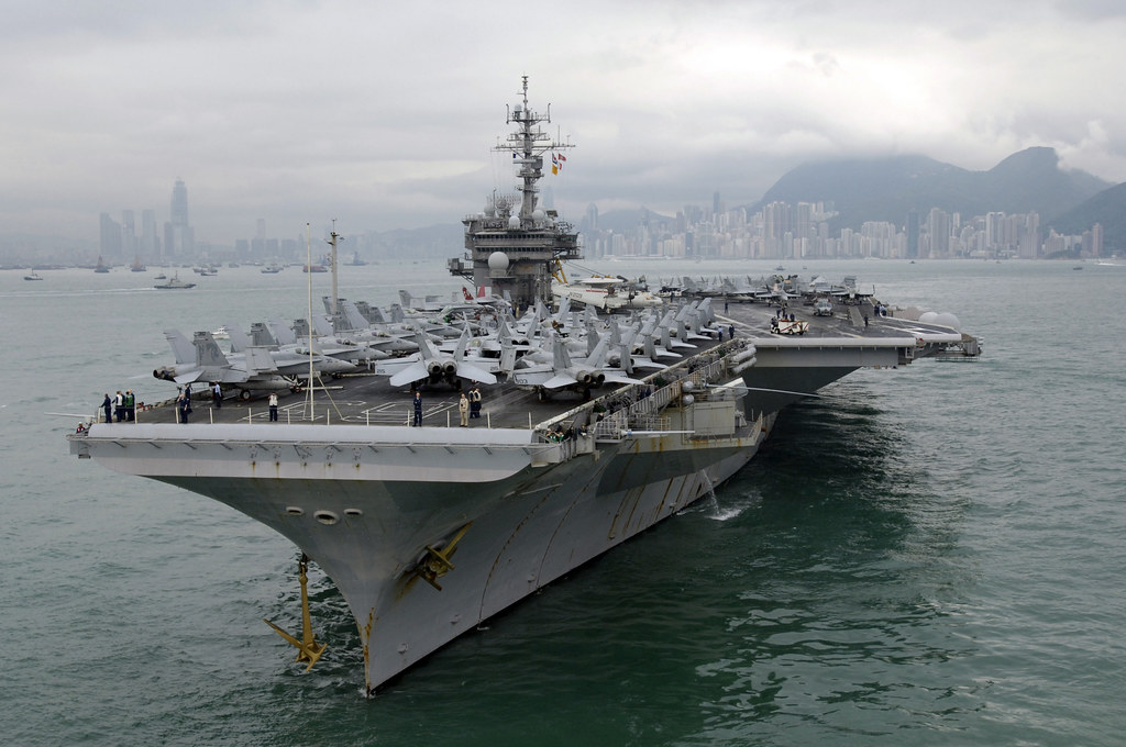 The sad aspect that the aircraft carrier USS Kitty Hawk offers in its scrapping process