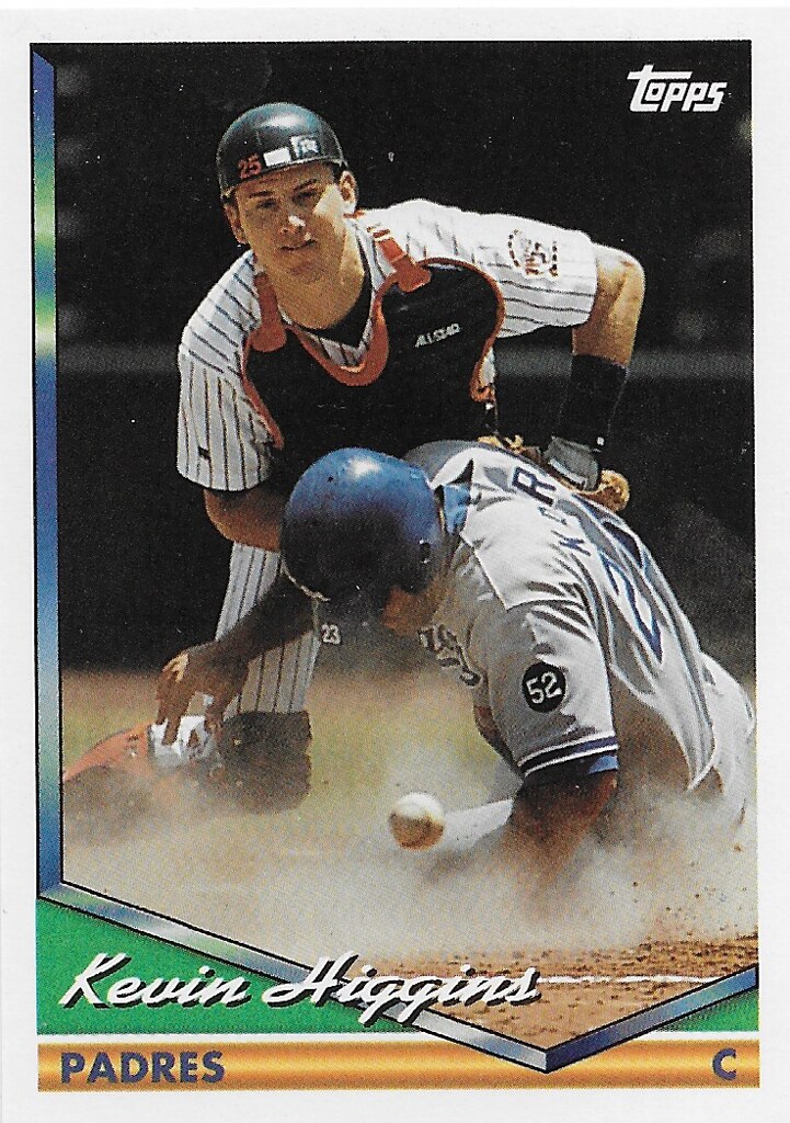 Karros, Eric - 1994 Topps Spanish #279 (cameo with Kevin Higgins)