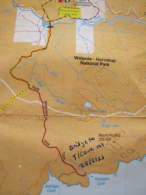 Track Map - Nuyts Wilderness Walk / Thompson Cove - Walpole, South Coast, Western Australia