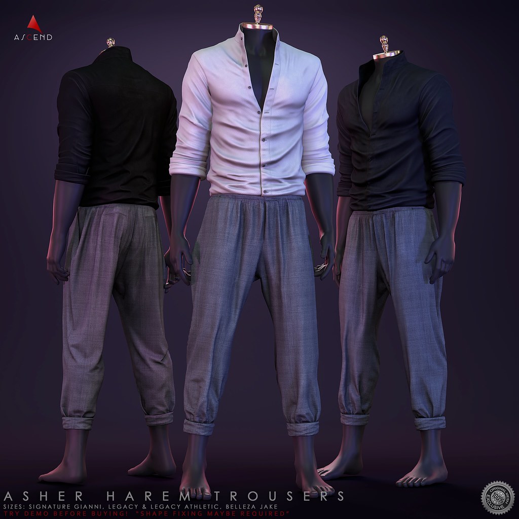 //Ascend// Asher Harem Trousers.