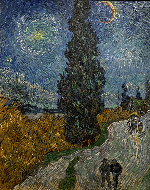 1890, Vincent van Gogh, Country Road in Provence by Night -- Metropolitan Museum of Art (New York) (special exhibition)
