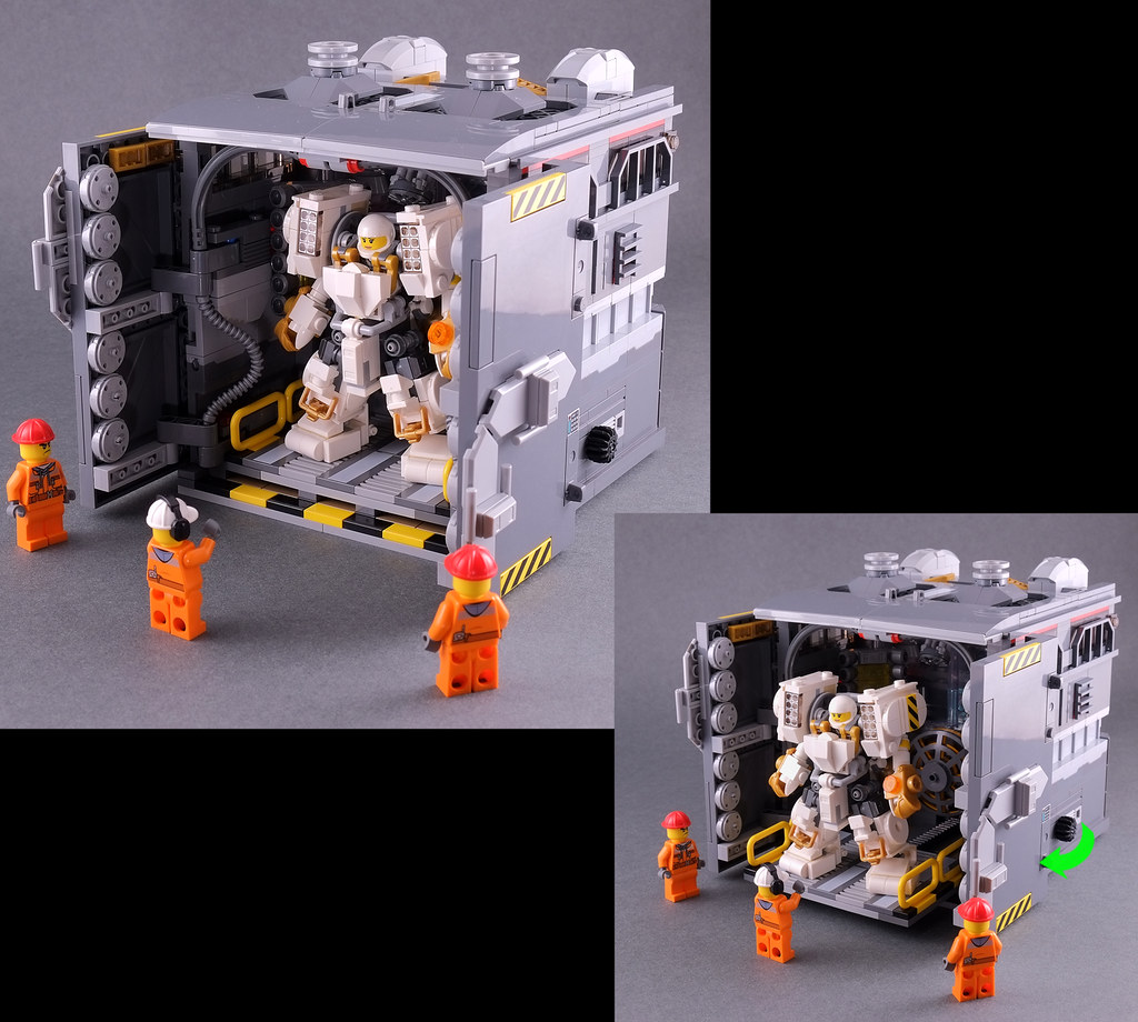 Lego cube hangar