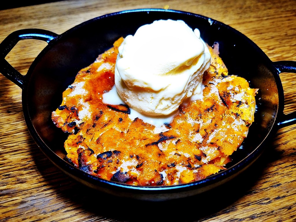 Edelweiss Sweet Potato Rosti With Vanilla Ice Cream