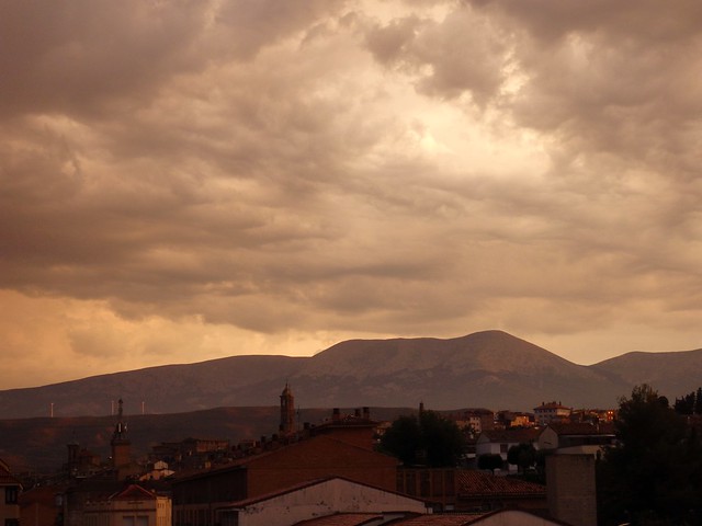 Tarazona y el Moncayo, nubes de tormenta.