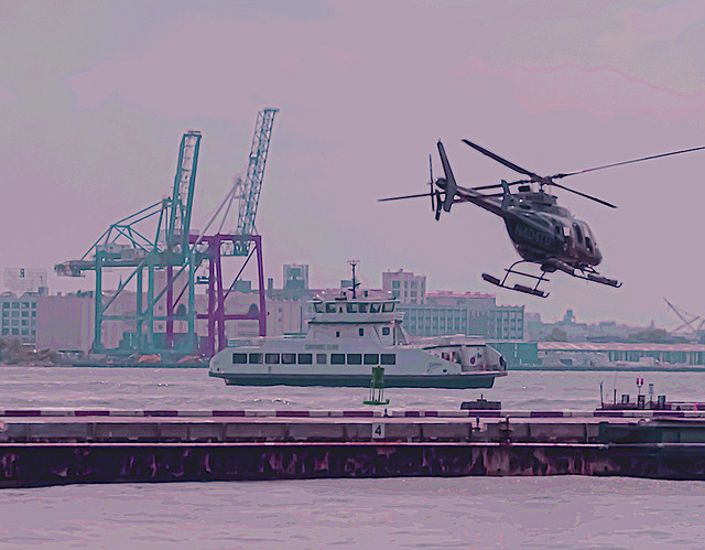 NYC Harbor by the Downtown Heliport