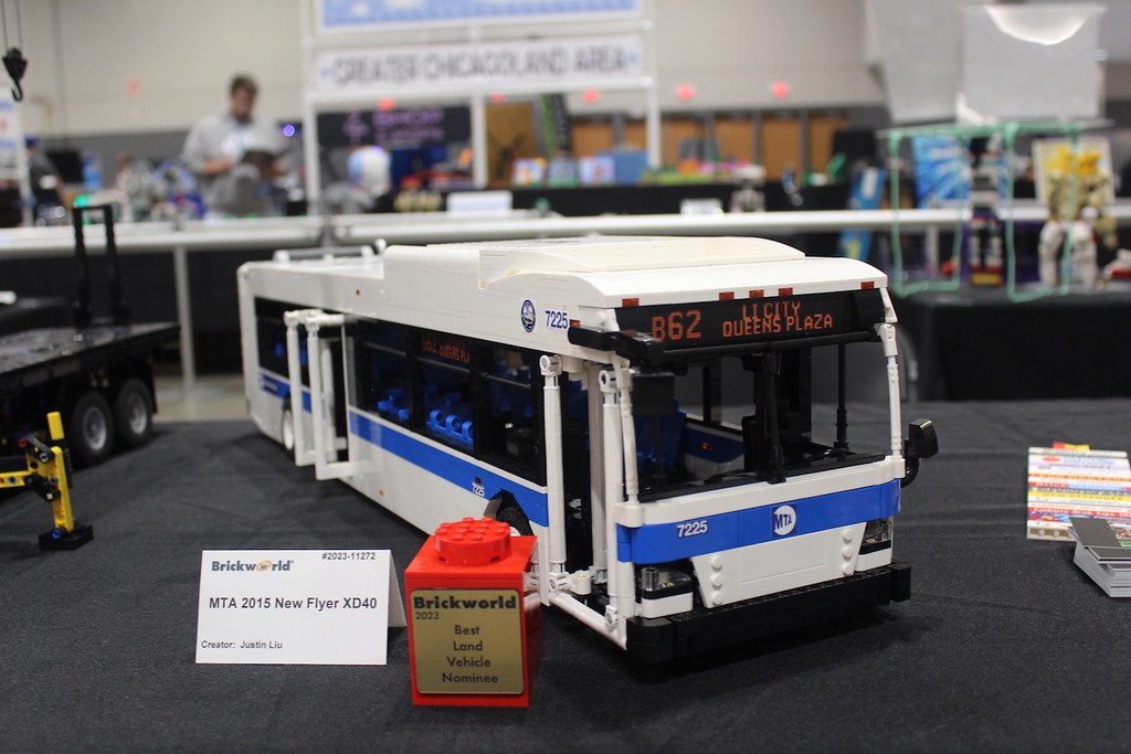 LEGO Motorized 2015 New Flyer XD40 MTA Bus - Brickworld Chicago 2023 - 7