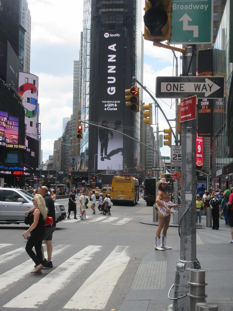 2023 Naked Cowboy Guitar Street Musician Times Square NYC 4379