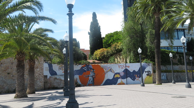 A  Feminist  Mural,  Paseo  de las  Palmeras, Mediterranean Balcony,  Tarragona, Catalunya, Spain
