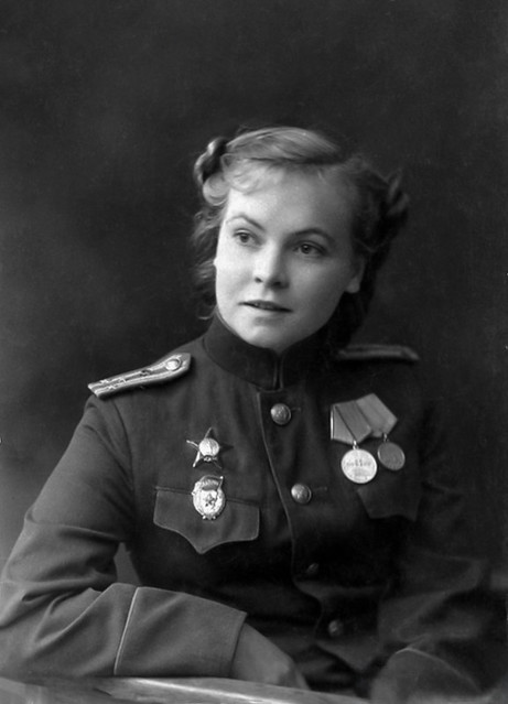 Yukhimik Vera Alexandrovna - participant in the liberation of Sevastopol in 1944, medical assistant of the 665th anti-tank artillery regiment of the 15th separate anti-tank artillery brigade of the 19th tank corps, 1944