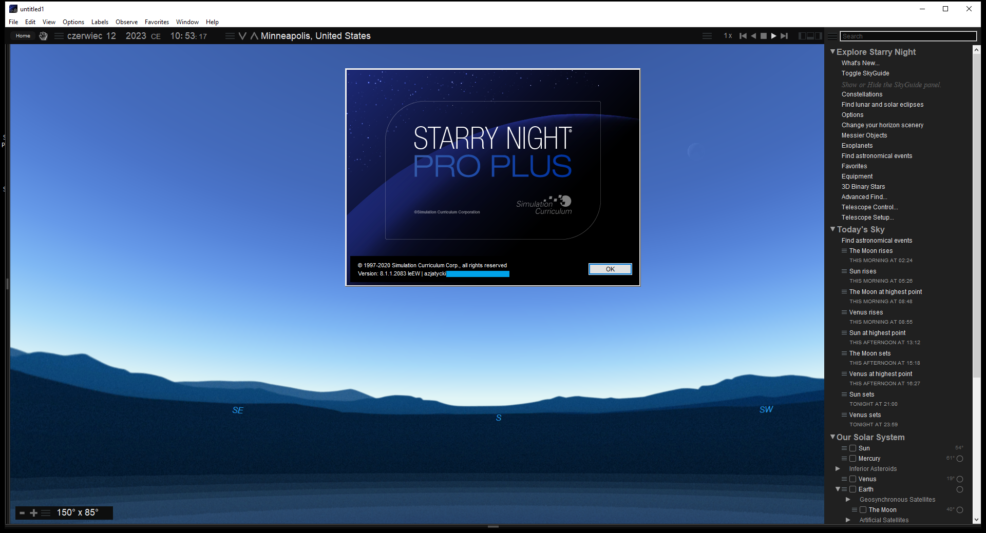 Working with Starry Night Pro Plus 8.1.1.2083 full