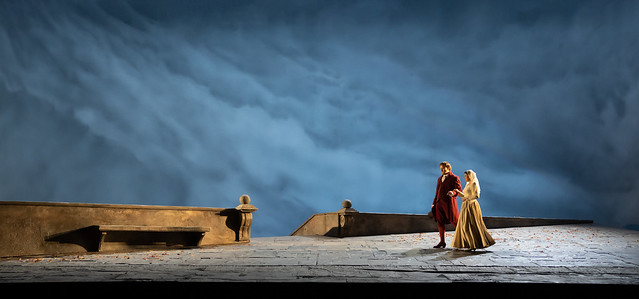 Gordon Bintner as Albert and Aigul Akhmetshina as Charlotte in Werther, The Royal Opera ©2023 Bill Cooper