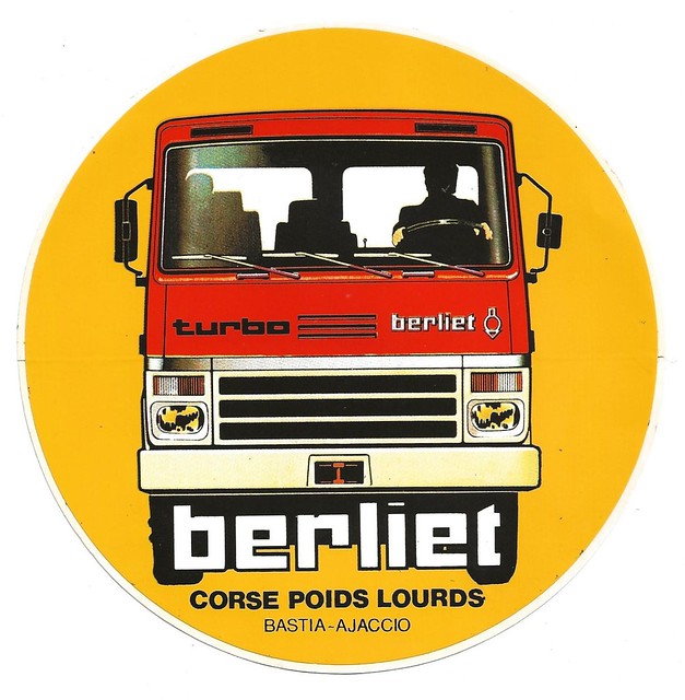 Sticker Berliet Corse poids Lourds