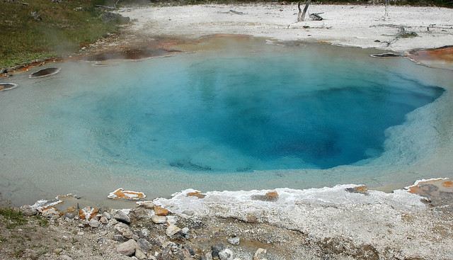 Blue, Hot pool, Yellowstone National Park