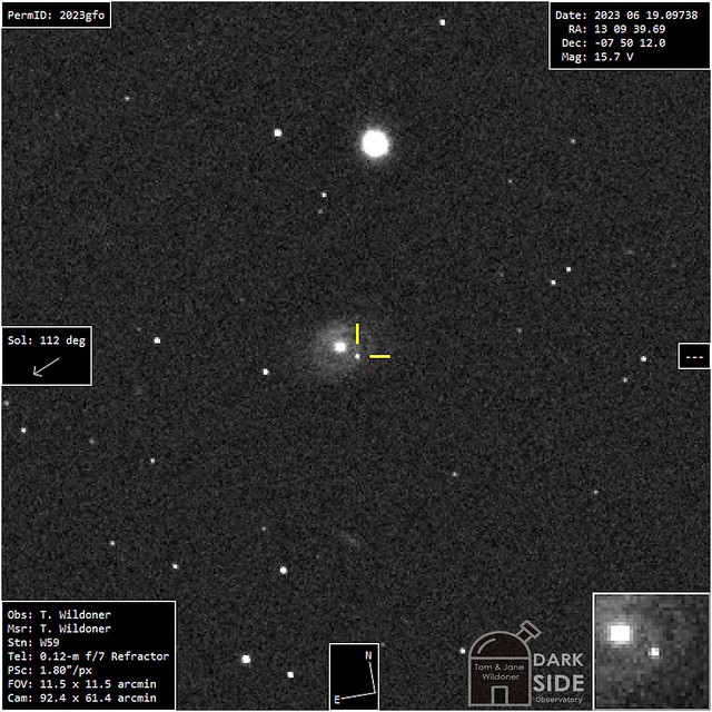 Supernova 2023gfo in Galaxy NGC 4995