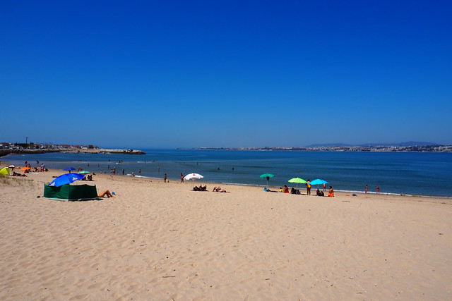 Beach near Trafaria, Setubal Peninsula, Portugal
