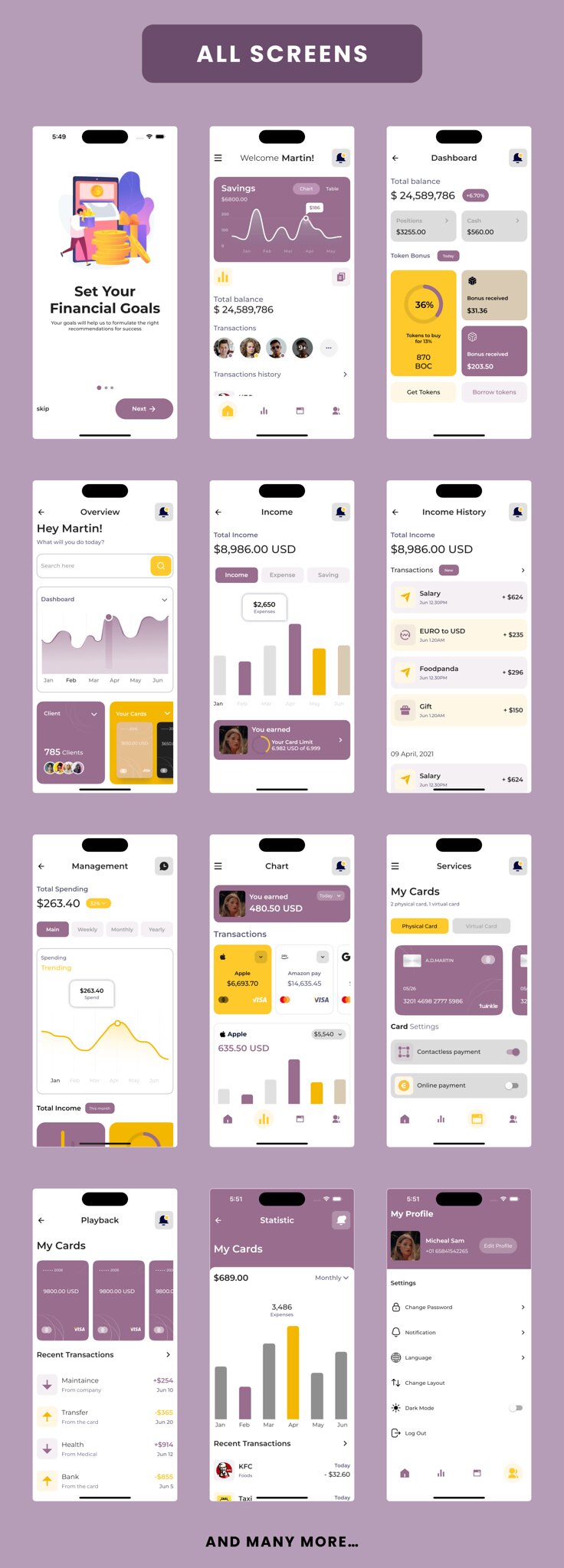 Banking app - Flutter Mobile App Template 3