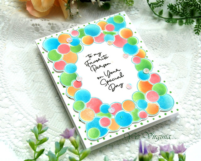 Tiny Dots Embossing Folder-Party Baloon Garland Stamp