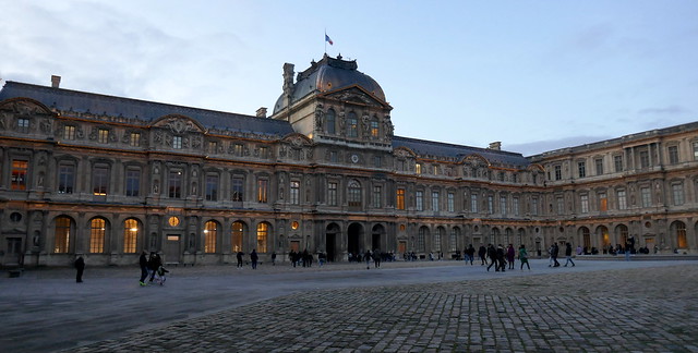 Cour carrée, palais du Louvre, Paris Ier arrondissement, France.