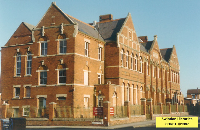 1987: Jennings Street School just before demolition- Rodbourne, Swindon