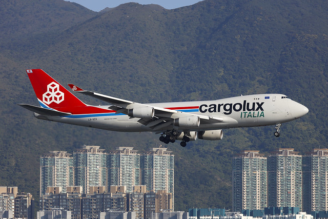LX-VCV, Boeing 747-400F, Cargolux Italia, Hong Kong