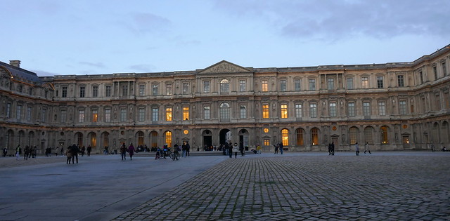 Cour carrée, palais du Louvre, Paris Ier arrondissement, France.