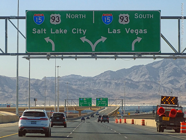 I-15 & CC-215 interchange in N Las Vegas, 1 June 2023