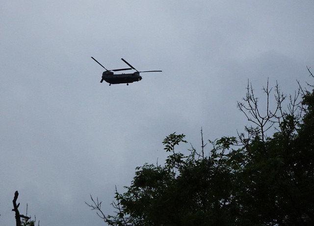 Boeing CH47 Chinook Helicopter, Upper Cwmbran 22 June 2023