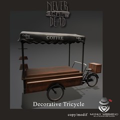 Manly Week end  decorative tricycle -L$50