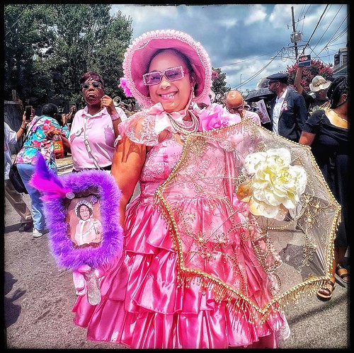 Celebration of Life and jazz funeral for Baby Doll Miriam Batiste Reed - June 17, 2023. Photo by MJ Mastrogiovanni.