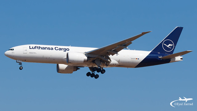 TLV - Lufthansa Cargo Boeing 777-200 Freighter D-ALFH