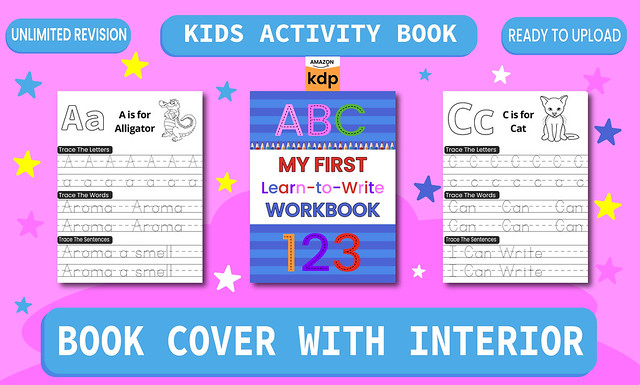 I will design kids activity book cover and interior for  amazon KDP business