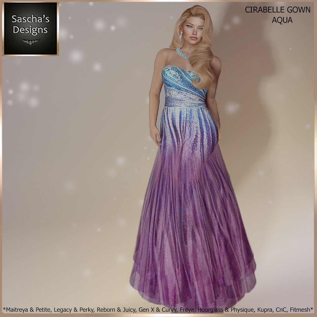 SASCHA'S DESIGNS - Cirabelle Aqua Gown | Aqua Pink Gown ♥ MP… | Flickr