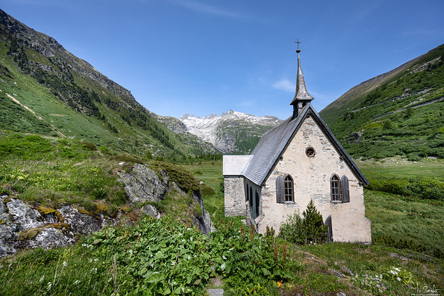 Anglikanische Kapelle Gletsch - Wallis - Switzerland