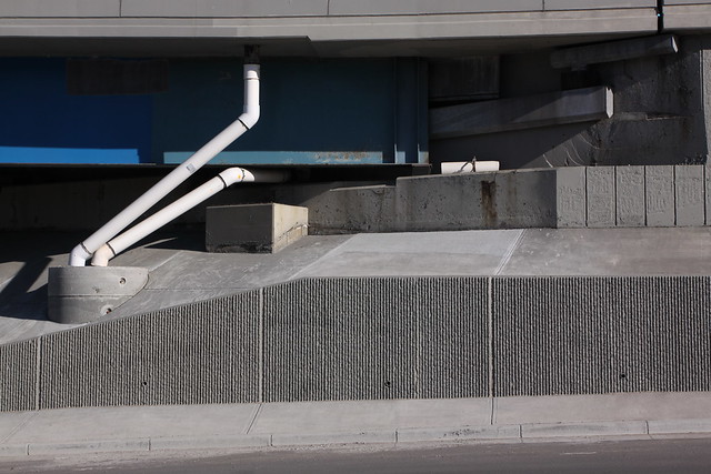 Urban architecture: concrete and metal
