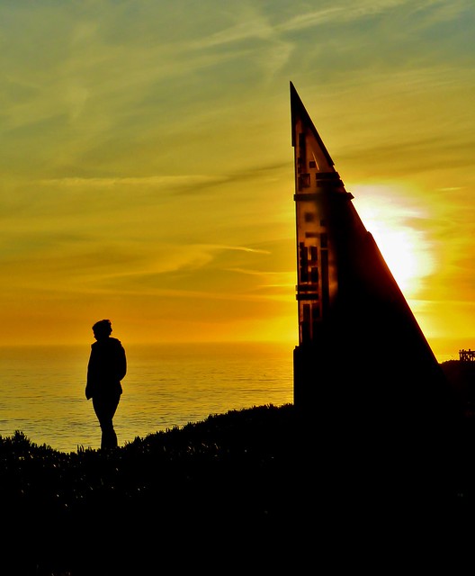 Art silhouette, Santa Cruz, California