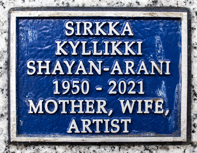 Sirkka Kyllikki Shayan-Arani, 1950 -- 2021, Mother, Wife, Artist