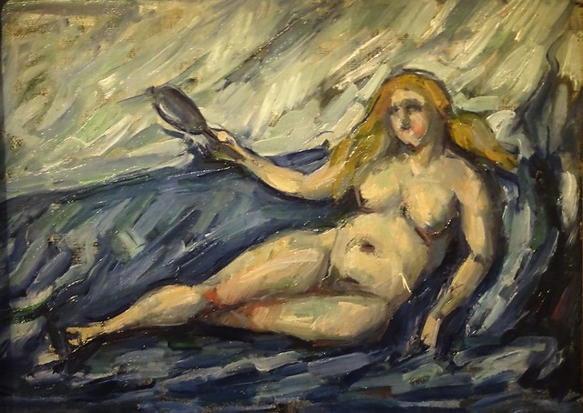 Femme nue au miroir - Paul Cézanne